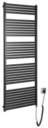 Aqualine TONDI-E DE496T Elektrický rovný radiátor, 60x169 cm, čierny matný