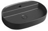 Isvea Infinity Oval Umyvadlová mísa 60x40cm, antracit 10NF65060-2C