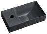 Sapho Piccolino Betonové umývátko 30,8x17 cm, baterie vlevo, antracit PK30016