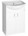 Aqualine Simplex Eco Skříňka s umyvadlem 60 x 87 cm, bílá mat SIME600