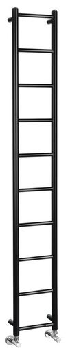 Sapho Dina IR377TB Radiátor kombinovaný 25x168 cm, černá mat