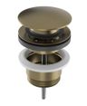 Sapho Umyvadlová výpust 5/4, Click-Clack, s přepadem, bronz CV1002G