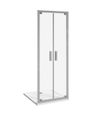 Jika Nion Otočné sprchové dvere dvojkrídlové, 90 cm, strieborné/sklo arctic H2562N20006661