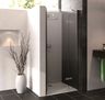 Hüppe Enjoy Pure Sprchové dveře 120 cm pro instalaci do niky, stříbrná/čiré sklo 4T0210092322NIKA