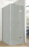 Hüppe Astra Kyvné dvere pravé, 100 cm, strieborný profil/sklo Sand Plus PX0104.069.316