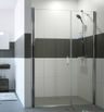 EBS Urbanis Pantové dveře 120 cm s protisegmentem, stříbrná lesk/čiré sklo URBANISPSD120
