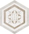 EBS Alpha dlaždice 25,8x29 hexagon mix béžová