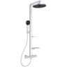 Ideal Standard ALU+ Sprchový systém Ceratherm s nástennou termostatickou batériou, strieborný BD583SI
