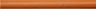 Rako India listela 2,3x25 oranžová reliéfní