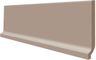 Rako Taurus Color TSPJB025 sokl s požlábkem 30x8 hnědošedý