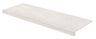Rako Plank DCFVD893 schodová tvarovka reliéfní 30x120 feather světle šedá rekt.